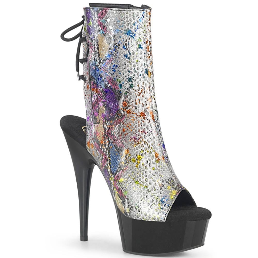 Pleaser - DELIGHT1018SP Bottes de plateforme - Noir/Couleur chrome Product image